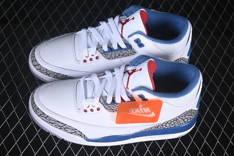 All categories Air Jordan Jordan series basketball shoes Air Jordan 3 foreign trade version Air Jordan 3 Retro "True Blue" AJ3 Joe 3 true blue color IF4396-104